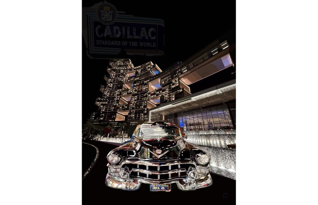NYE V8 by Irina Schulz, V8 sports car artwork from the Icons in Motion series